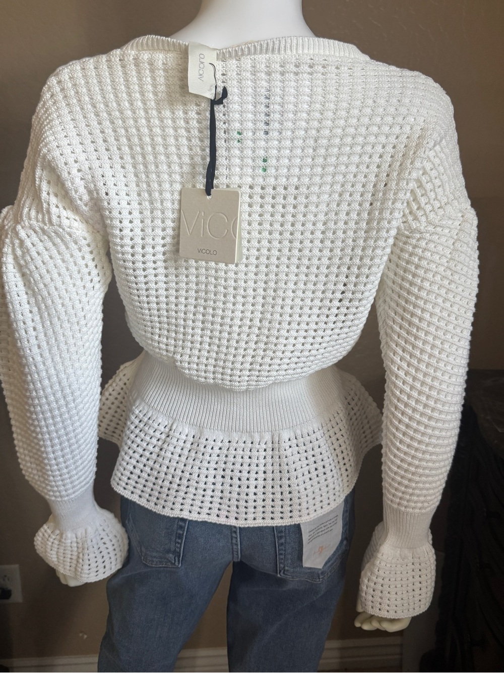 Vicolo ivory sweater - Picture 2 of 6